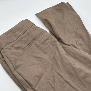 Worthington Dress Pants Womens 6 (31 X 32.5) Modern Fit Slacks Herringbone Brown